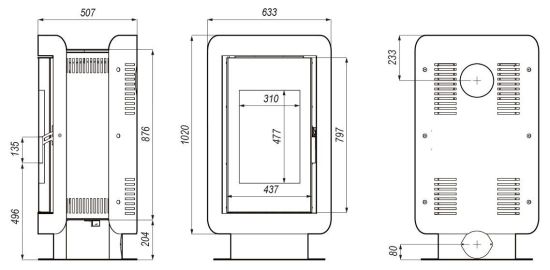 фото Печь-камин Defro Home Oval