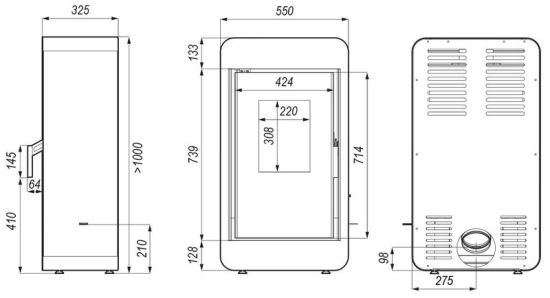 фото Печь-камин Defro Home Pico Black & White