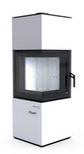  фото Печь-камин Defro Home Quadroom Black & White