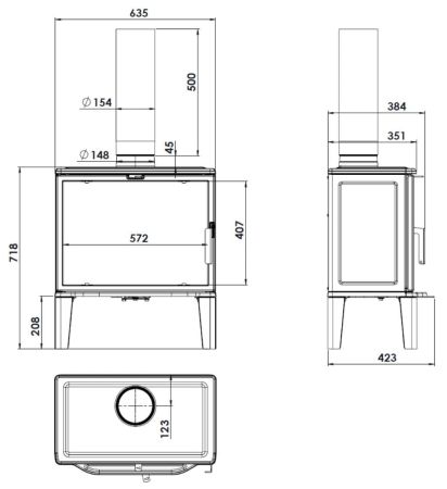 фото Печь-камин Lacunza Biarritz