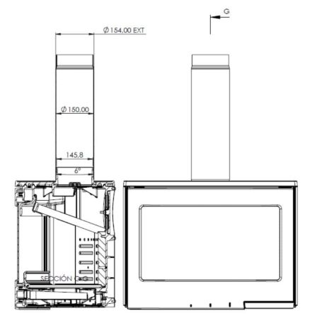 фото Печь-камин Lacunza Bristol