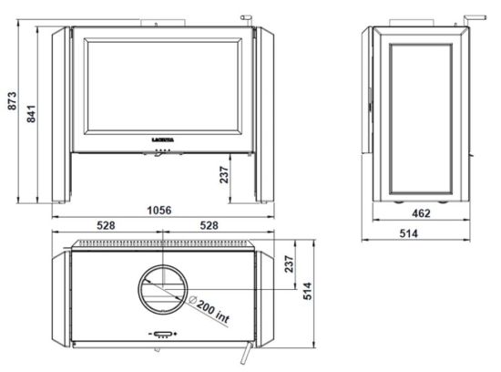 фото Печь-камин Lacunza Leon