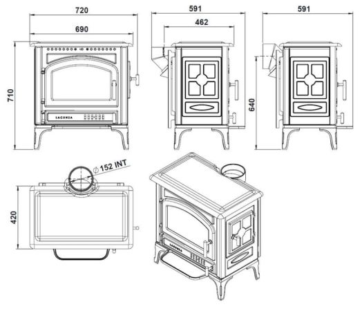 фото Печь-камин Lacunza Levante
