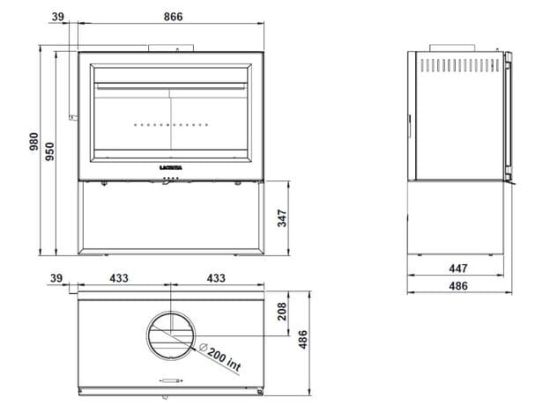 фото Печь-камин Lacunza Lugo
