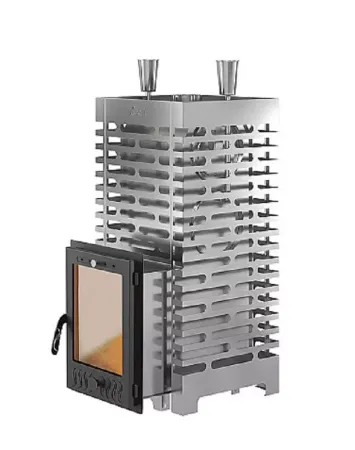 фото Печь для бани Астон 30 INOX (320М) со стеклом