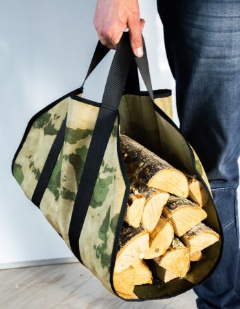 фото Сумка-переноска для дров текстильная Vienna