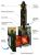 фото Банная печь Квадра в облицовке Окаменевшее дерево наборный
