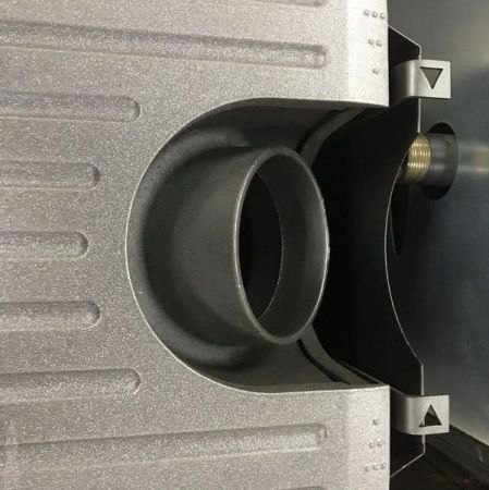 фото Печь-камин Plamen Authentic 35, эмалированная, серая