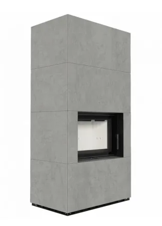 фото Каминокомплект Kratki PRO FLOKI прямое стекло