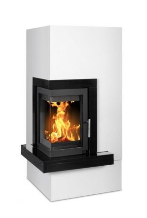 фото Камин ABX с облицовкой Wells угловой