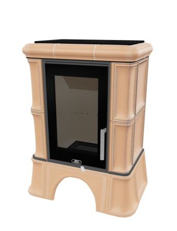 фото Печь-камин ABX BAVARIA EXclusive кафельный цоколь