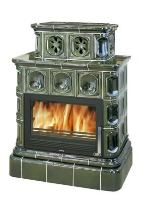  фото Керамический камин Karelie TV 10,5 kW, кафельный цоколь