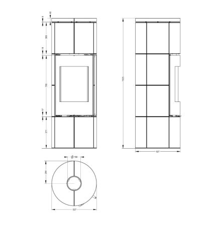фото Печь-камин Астов R1.0 XL K Max