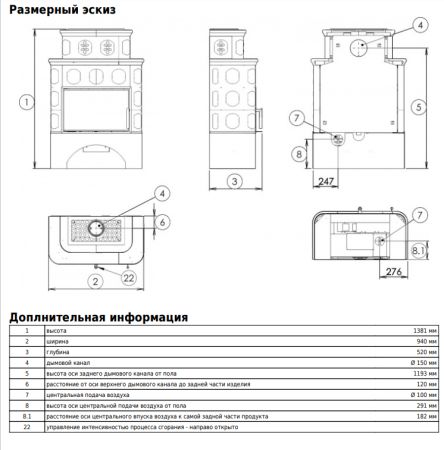 фото Печь-камин ABX KARELIE EXclusive,белый цоколь