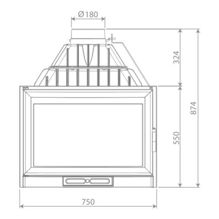 фото Каминная топка длительного горения Remus Nordflam