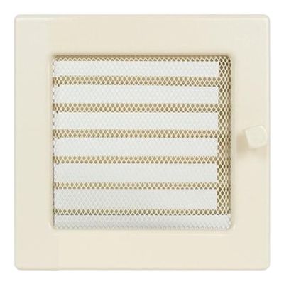  фото Решетка с жалюзи 17*17 кремовая
