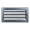 Решетка с жалюзи 17*30 графит