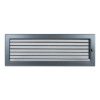 Решетка с жалюзи 17*48 графит