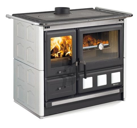 фото Дровяная плита с духовкой Rosa XXL Maiolica La Nordica