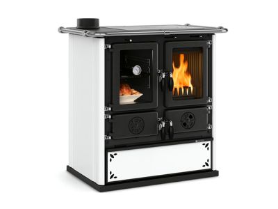  фото Кухонная дровяная плита Rosetta Sinistra Steel La Nordica