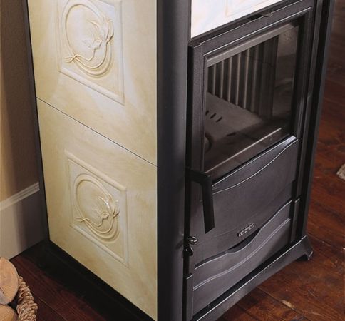 фото Печь-камин Termorossella Plus Forno DSA La Nordica