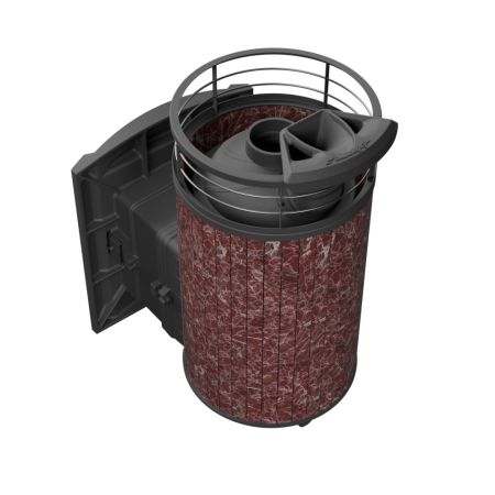 фото Печь для бани Атмоcфера L ламель с сеткой