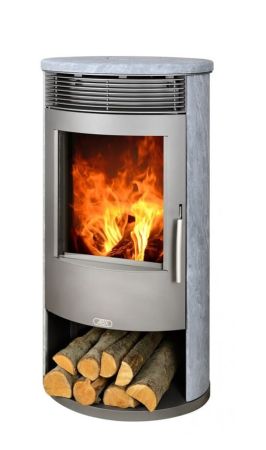 фото Печь-камин Tartu 5 верхней плитой из талькохлорита