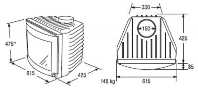 фото Каминная топка SK 203
