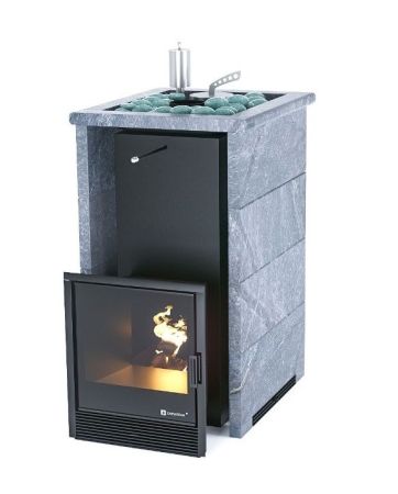 фото Печь для бани Easysteam Сочи в трехстороннем кожухе