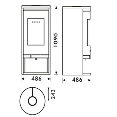фото Печь-камин Panadero Sydney