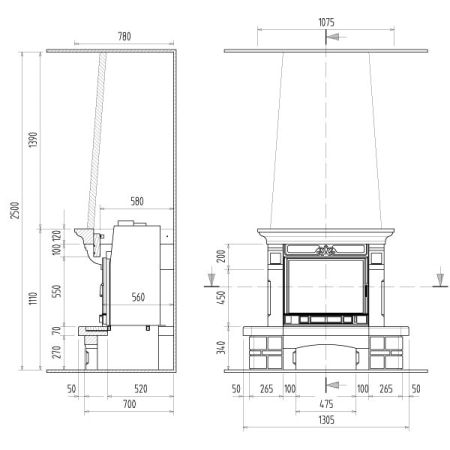 фото Каминная облицовка Supra Talence