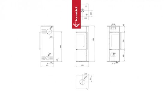 фото Печь Kratki PRO TORA/S