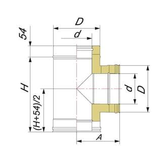 фото Сендвич-тройник 200мм, VHR90/321