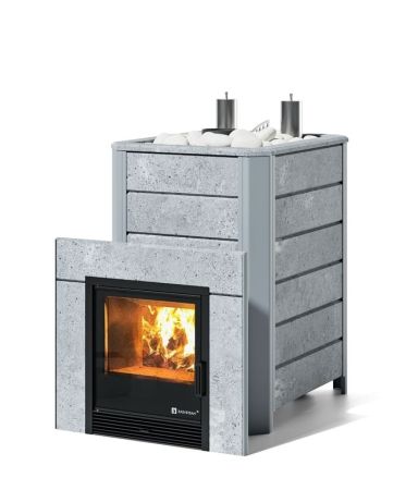 фото Печь для бани Easysteam Ялта 35 К/2024 в облицовке из камня