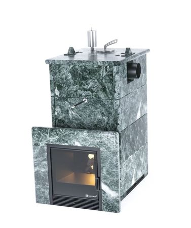 фото Печь для бани Easysteam Анапа в полноценном кожухе с боковым подключением с закрытым верхом