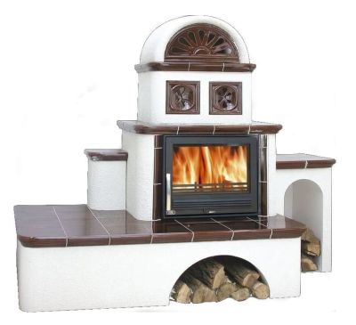  фото Керамический камин OXFORD, правый