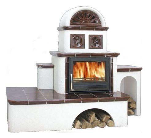 фото Керамический камин OXFORD, правый