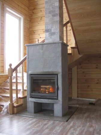 фото Печь-камин длительного горения WS Универсал из талькомагнезита
