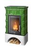 Печь-камин ABX BRITANIA EXclusive белый цоколь - вставка Orion