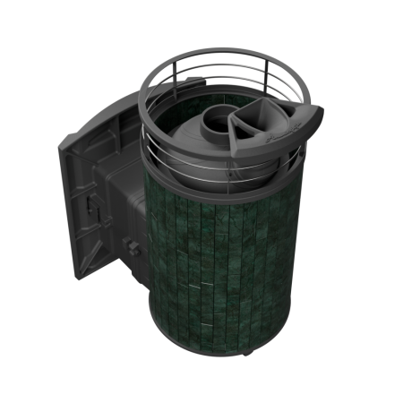 фото Печь для бани Атмоcфера L ламель с сеткой