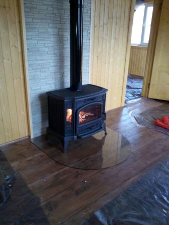 фото Печь-камин Koza K9 W с водяным контуром KRATKI