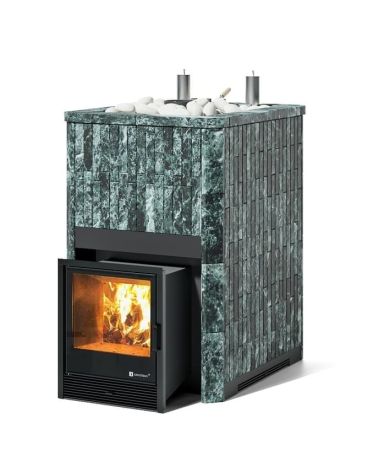 фото Печь для бани Easysteam Домна 45 К в полноценном наборном кожухе