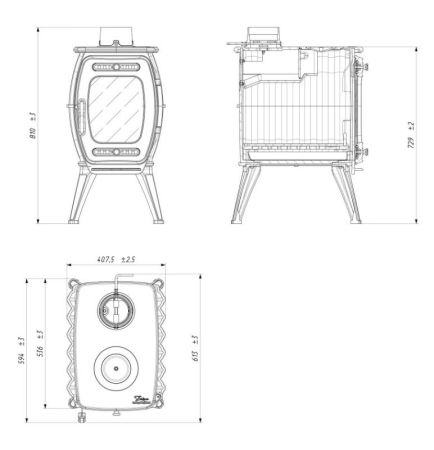 фото Печь-камин Прометалл Бахта II