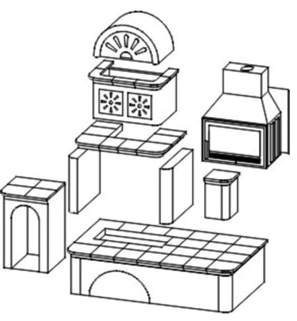 фото Керамический камин OXFORD TV 7 kW, левый