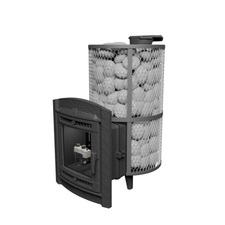 фото Банная печь на газу Атмосфера XL сетка нержавейка