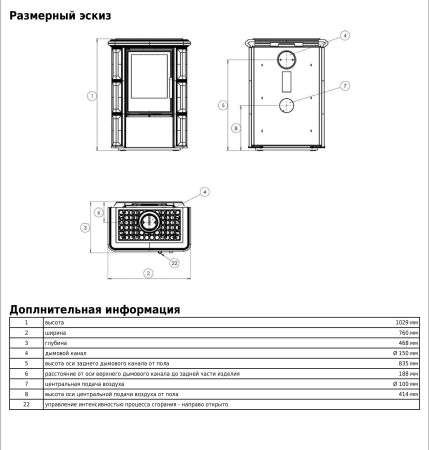 фото Печь-камин ABX Sicilia KI