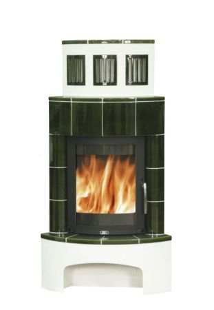 фото Керамический камин Normandie, угловой
