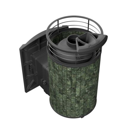 фото Печь для бани Атмоcфера L ламель с сеткой