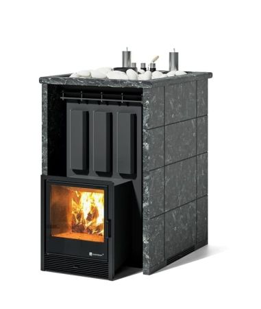 фото Печь для бани Easysteam Домна 45 К в трехстороннем кожухе